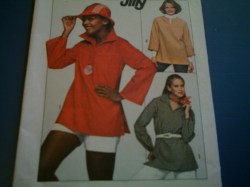 8060 SIMPLICITY 70s JIFFY PULLOVER YOKE COLLAR OR NOT TOP PATTERN LG 18 20